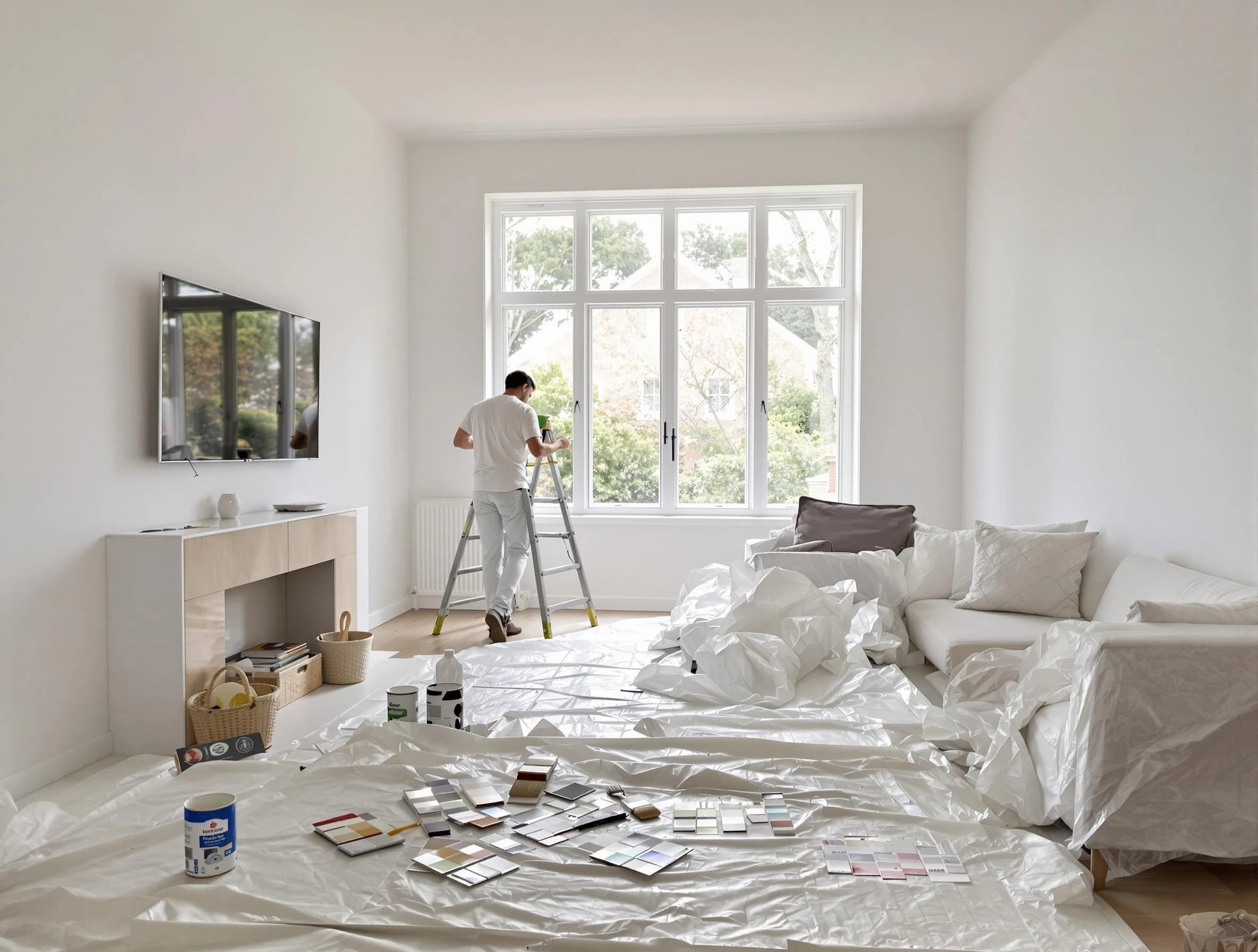 Tolleson House Painters professional applying interior paint in Tolleson, AZ